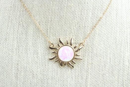 BuddhiBox Fire Opal Sun Necklace