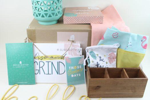Summer 2019 Decocrated Home Decor Subscription Box Review 