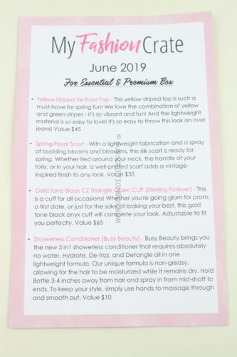 My Fashion Crate June 2019 Review