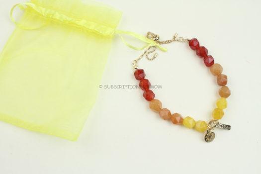 BuddhiBox Faceted Dyed  Jade Lower Chakras Radiance Bracelet