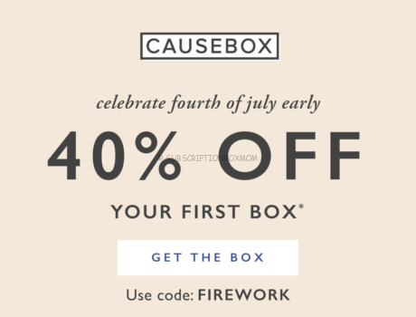 Causebox Fourth of July 2019 Coupon Code