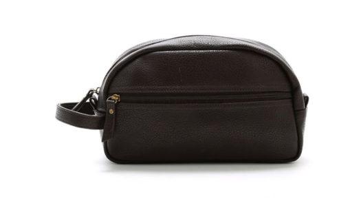 Rounded Vegan Leather Dopp Kit