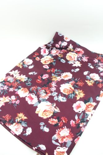 Michelle Floral Stretch Pencil Skirt