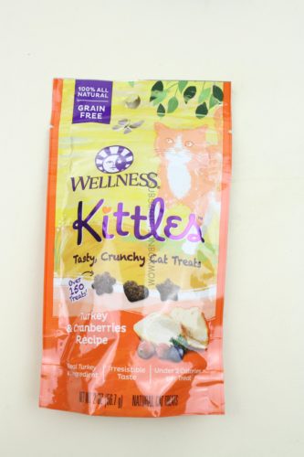 Wellness Kittles Grain-Free Salmon and Cranberries Recipe Crunchy Cat Treats