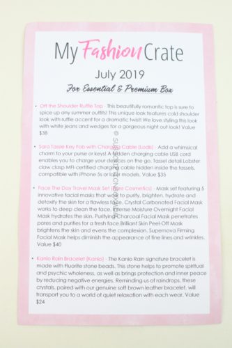 My Fashion Crate July 2019 Review