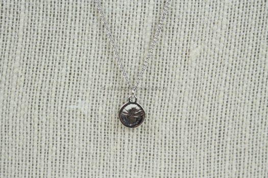 Round Silver Necklace