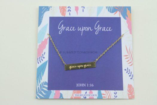 Grace Upon Grace Bar Necklace
