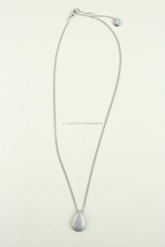 Tear Drop Silver Necklace