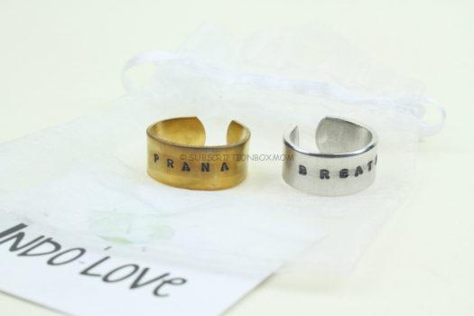 Indo Love Pair of Handstamped Rings