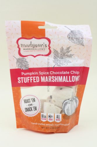 Madyson's Marshmallows Pumpkin Spice Chocolate Chip Stuffed Marshmallows