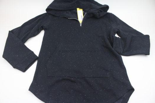 5th & Ryder Zac Quarter-Zip Curved Hem Hoodie