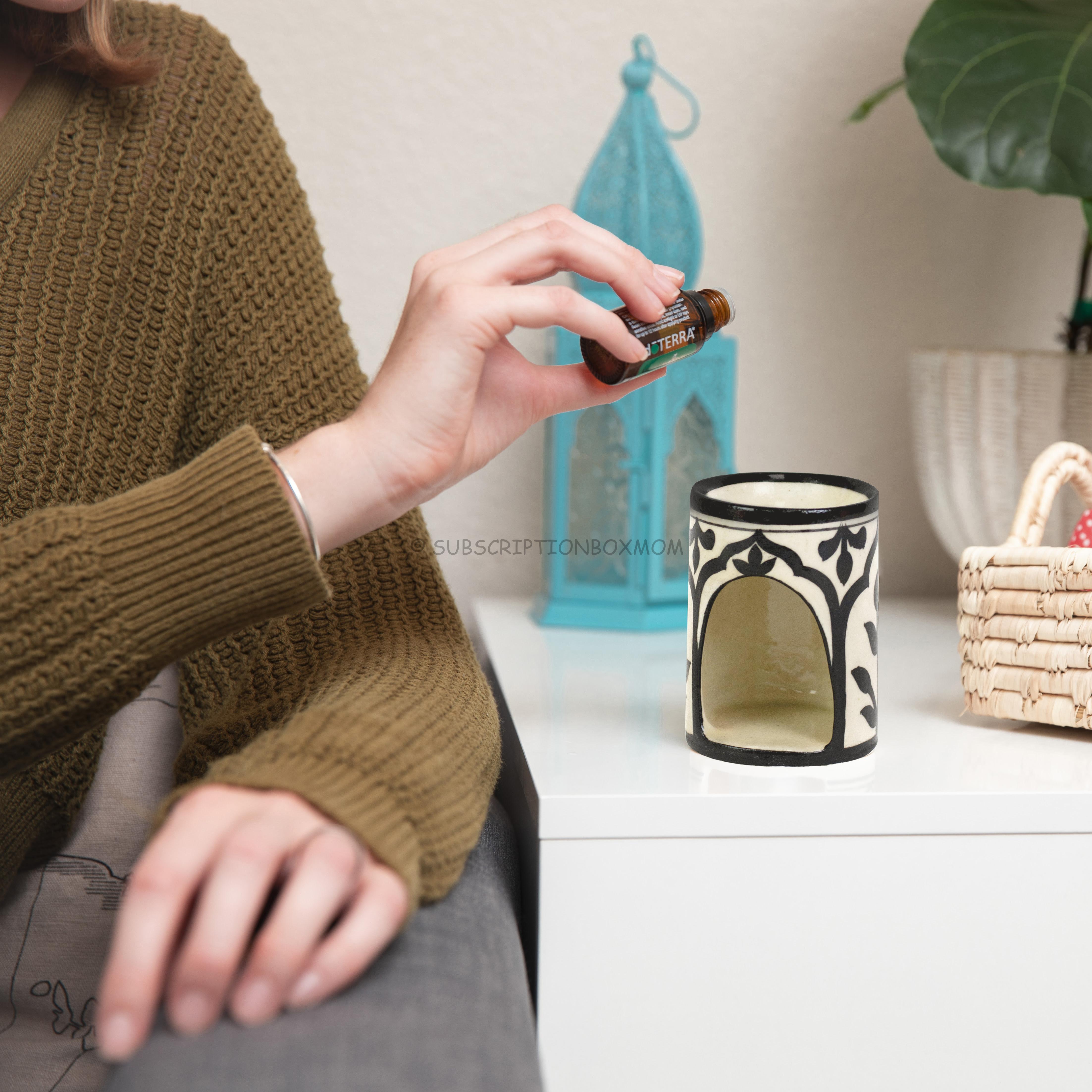 Blue Pottery Oil Diffuser,