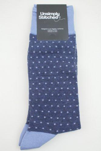 Unsimply Stitched Blue Polka Dot Socks