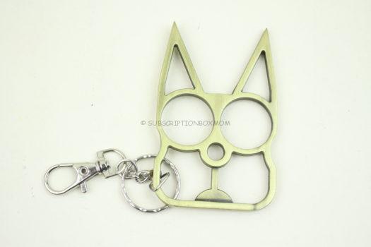 Self Defense "Fierce Kitty" Solid Metal Key Chain