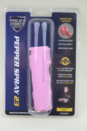 Lab Certified "23" Flip Top Pink 1/2oz Pepper Spray