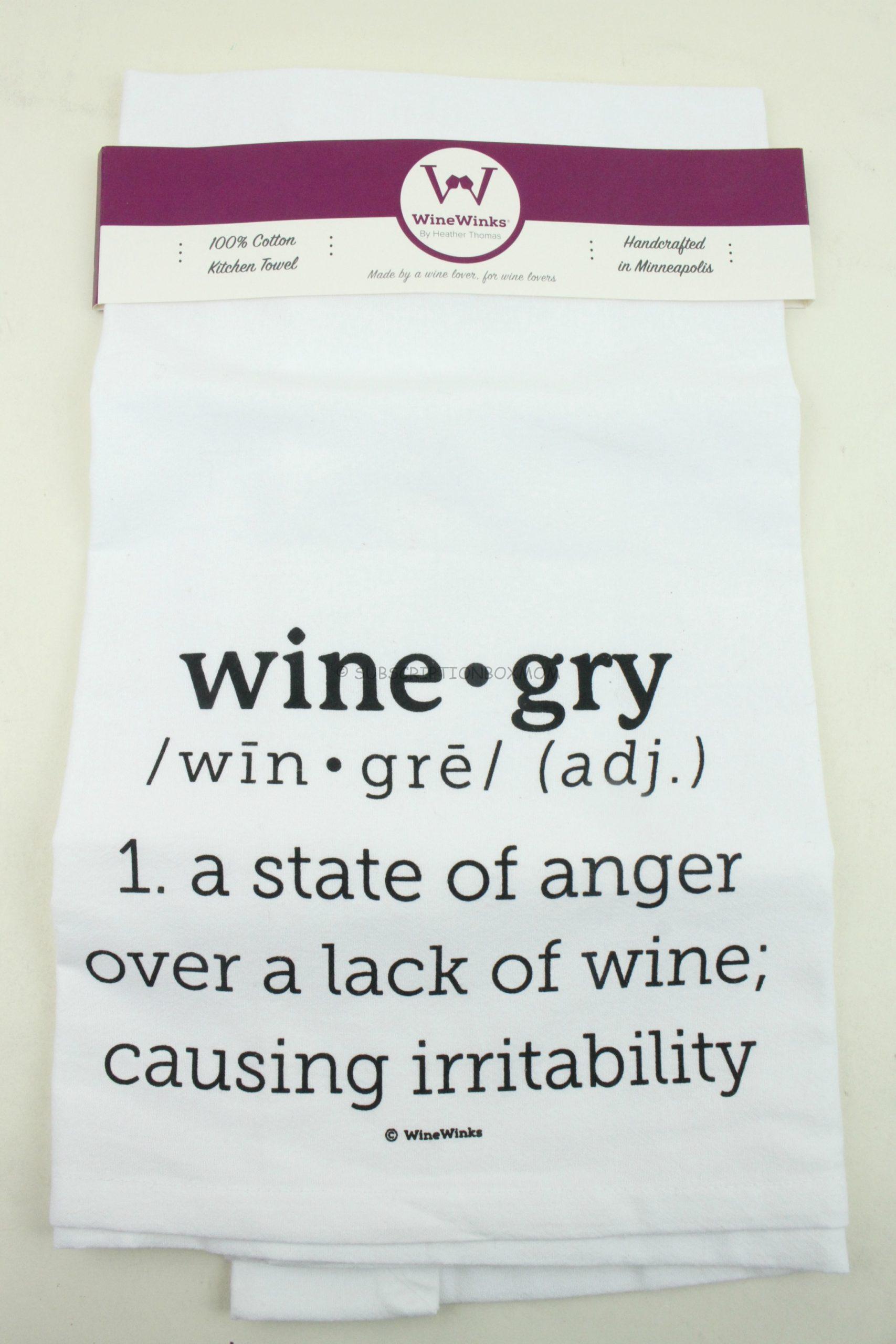  Wine Winks Tea Towel