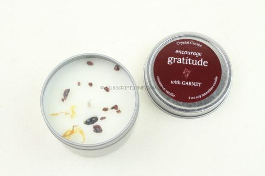 Crystal Crow by Paige Encourage Gratitude Soy Candle Tin