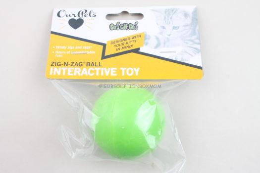 OurPets Zig N Zag Ball Interactive Toy 