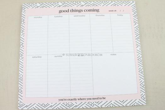 Good Things Coming Planner