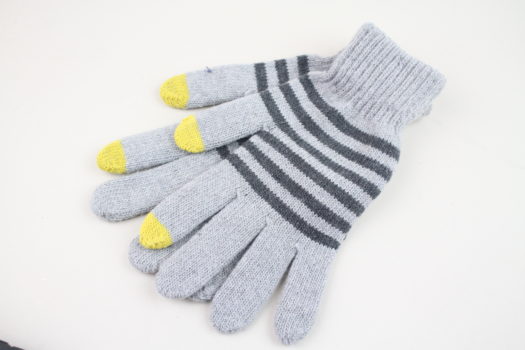 Gentleman of the North Light Grey with Yellow Tips Gloves