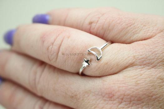 Moon and Star Ring