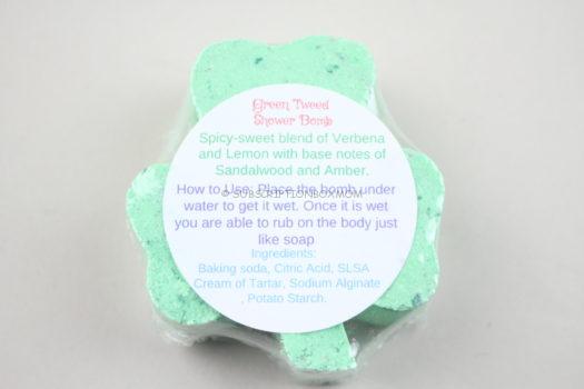 Green Tweed Shower Bomb