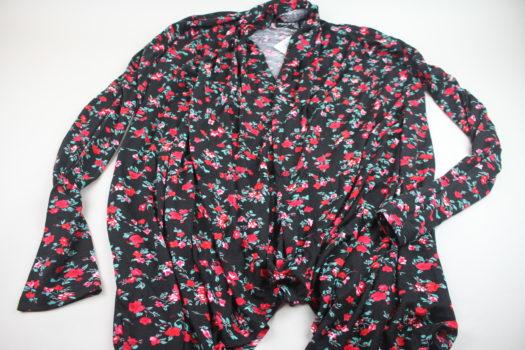 Sherry Black Floral Cardigan