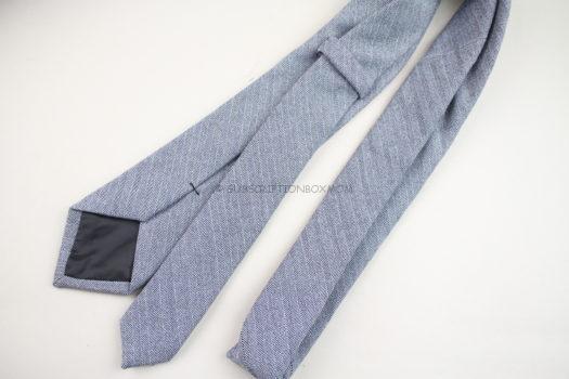 Bedford and Bloome Navy Herrringbone Necktie 