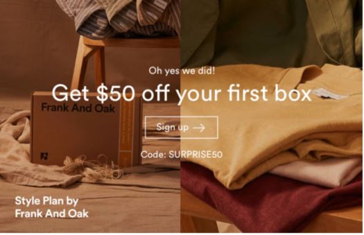 Frank + Oak April 2020 Coupon