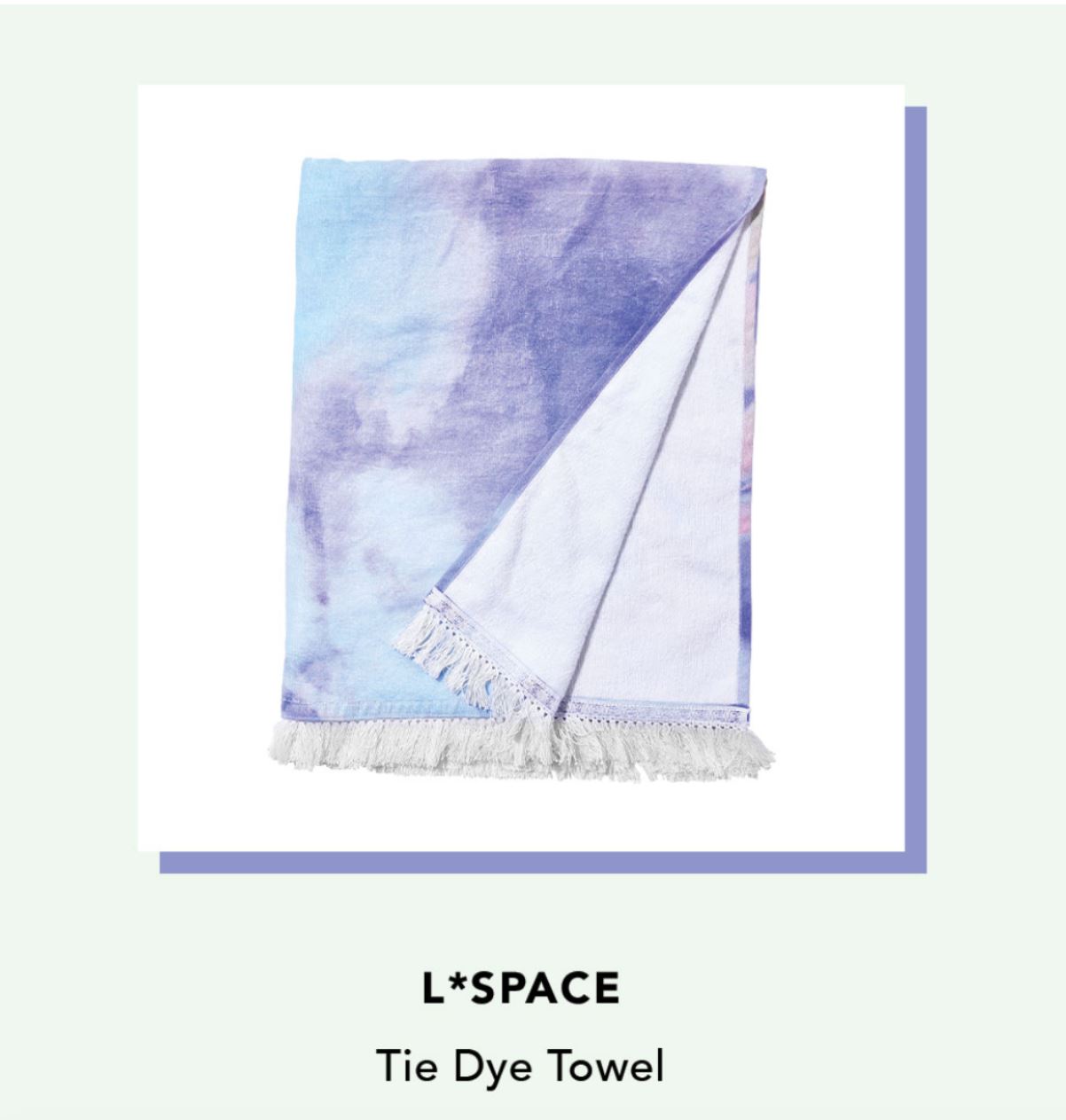 L*SPACE Tie Dye Towel