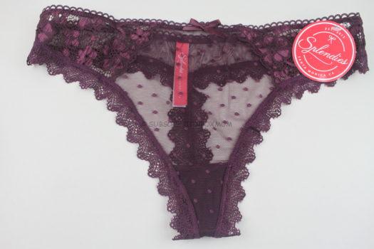 Maroon Lace Thong 