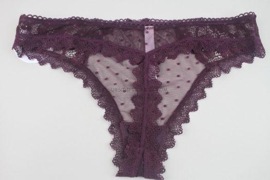 Maroon Lace Thong 