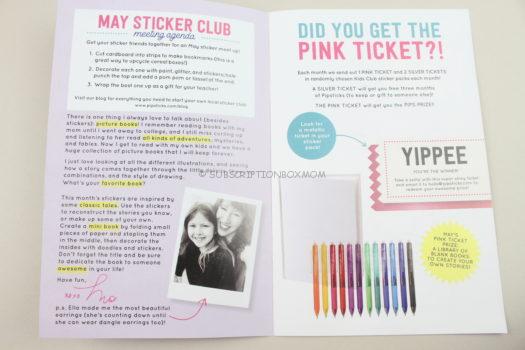 Pipsticks May 2020 Kids Sticker Club Review