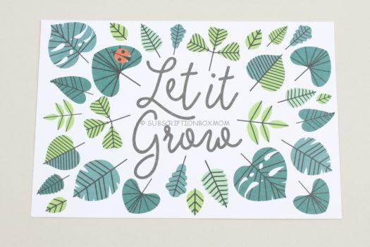 Let It Grow Postcard
