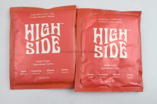 High Side Coffee Single - Serve Brew Bag (2) - Medium and Dark Roast 