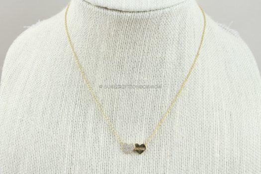 Kate Spade Pave Mom Heart Pendant 