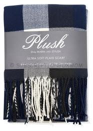 Plush Ultra Soft Plaid Scarf