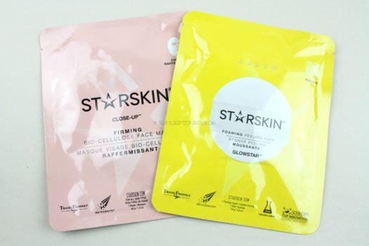 STARSKIN Close-Up™ Coconut Bio-Cellulose Second Skin Firming Face Mask & GLOWSTAR™ Foaming Peeling Puff Set 