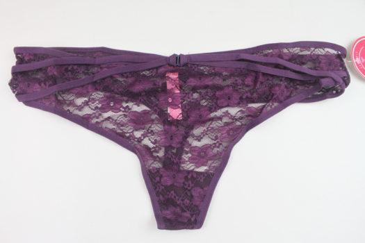 Purple Lace Thong 