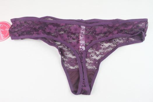 Purple Lace Thong 