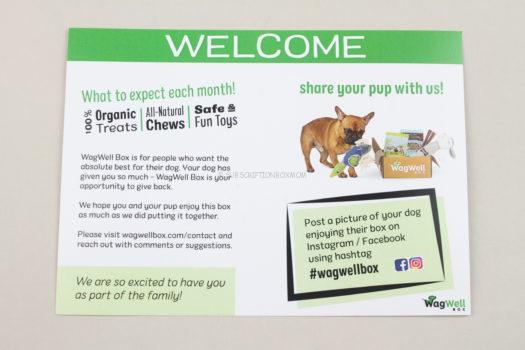 Wag Well Box September 2020 Dog Subscription Review