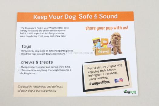 Wag Well Box September 2020 Dog Subscription Review