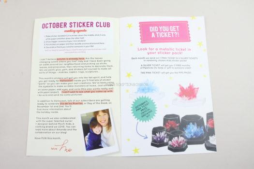 Pipsticks October 2020 Kids Sticker Club Review