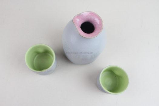 3-Piece Ceramic Sake Set, Nepal 