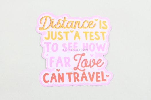 Distance Sticker 