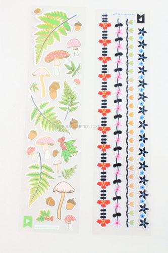 Fern and Mushroom Stickers