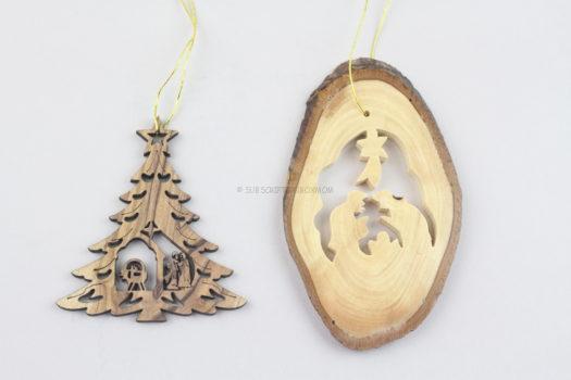 Hand Crafted Olive Wood Christmas Ornaments - Master Craftsman, Jamil Hosh 