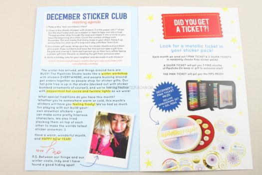 Pipsticks December 2020 Kids Sticker Club Review