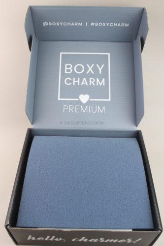 Boxycharm Premium ships in a large black box.