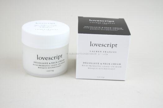 Lovescript Decollete & Neck Cream Leave-On Mask 